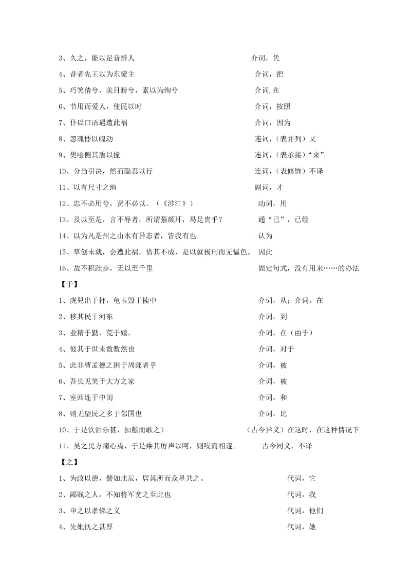 2019-2020年高考语文专题复习 常见文言虚词教案.doc_第2页