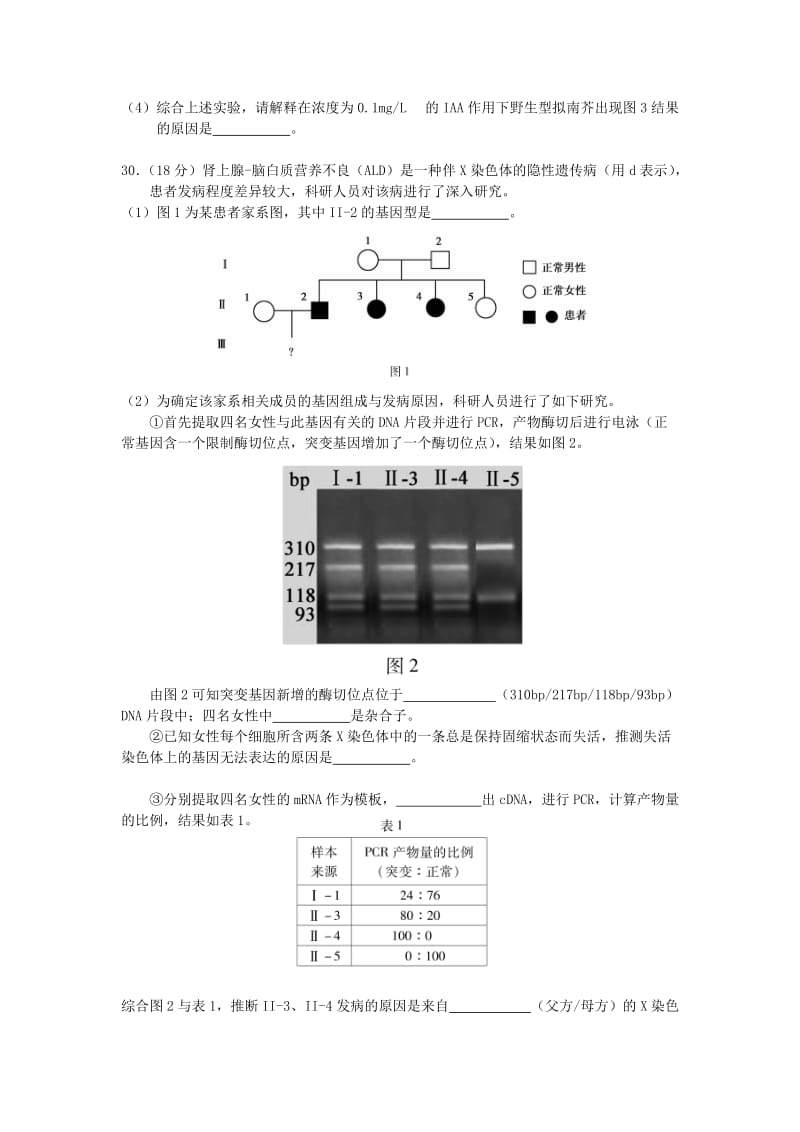 2019-2020年高三生物二模试题(I).doc_第3页