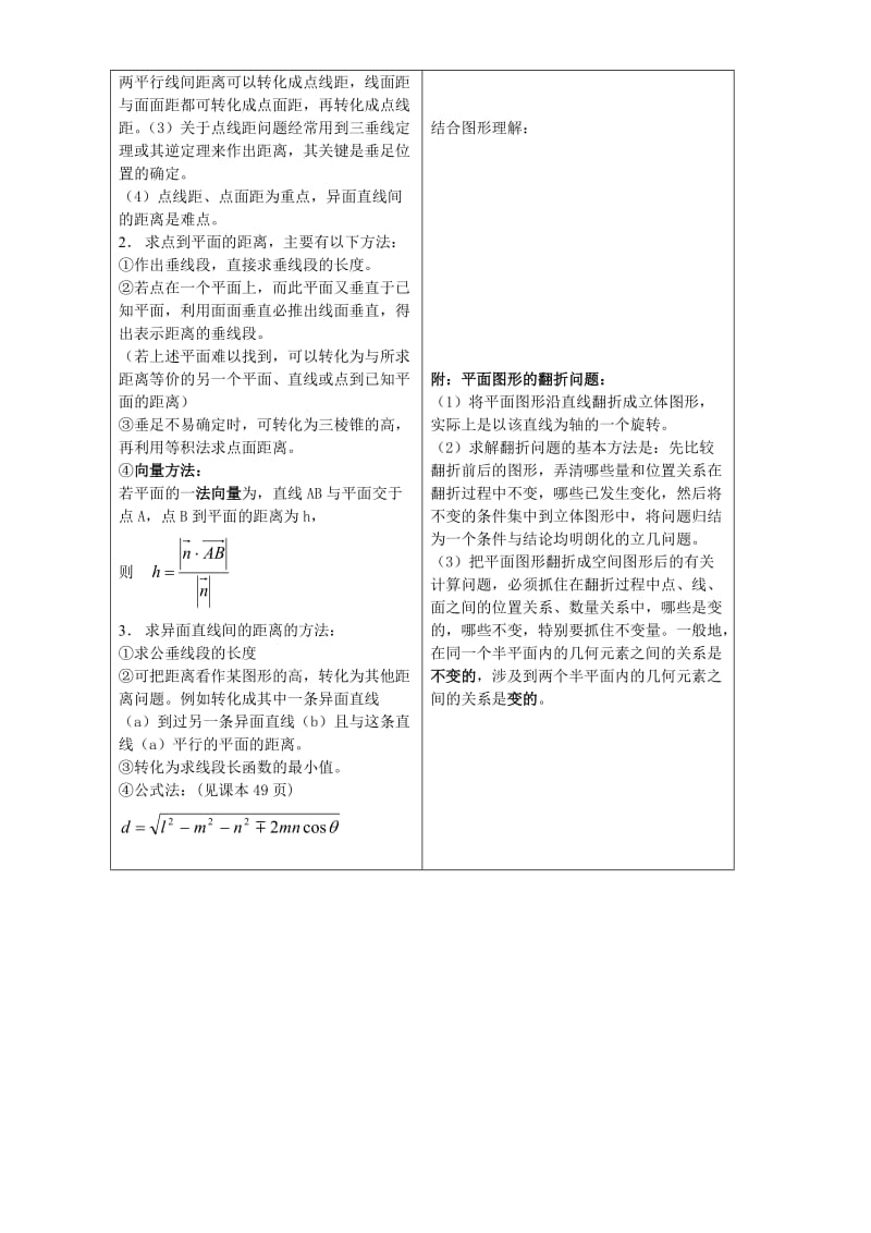 2019-2020年高三数学立体几何专题复习教案.doc_第3页