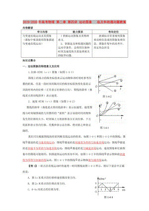 2019-2020年高考物理 第二章 第四講 運(yùn)動(dòng)圖象 追及和相遇問(wèn)題教案.doc