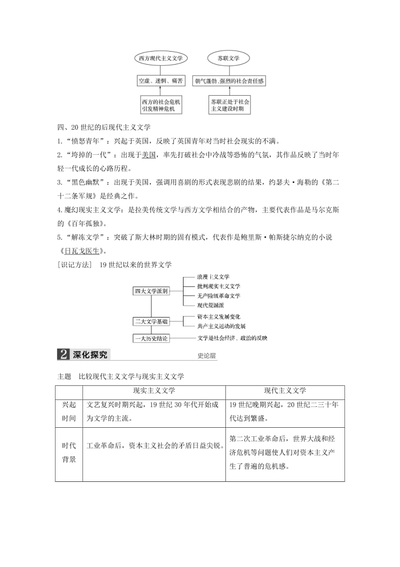 2019-2020年高考历史二轮专题复习 专题十六 第35讲 近代以来的世界科技与文化教案 人民版.doc_第2页