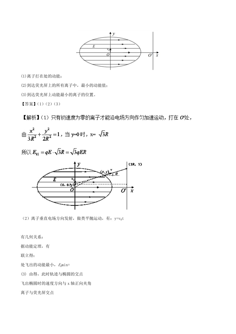 2019-2020年高一物理电学专题提升专题10带电粒子在电场中的偏转.doc_第3页