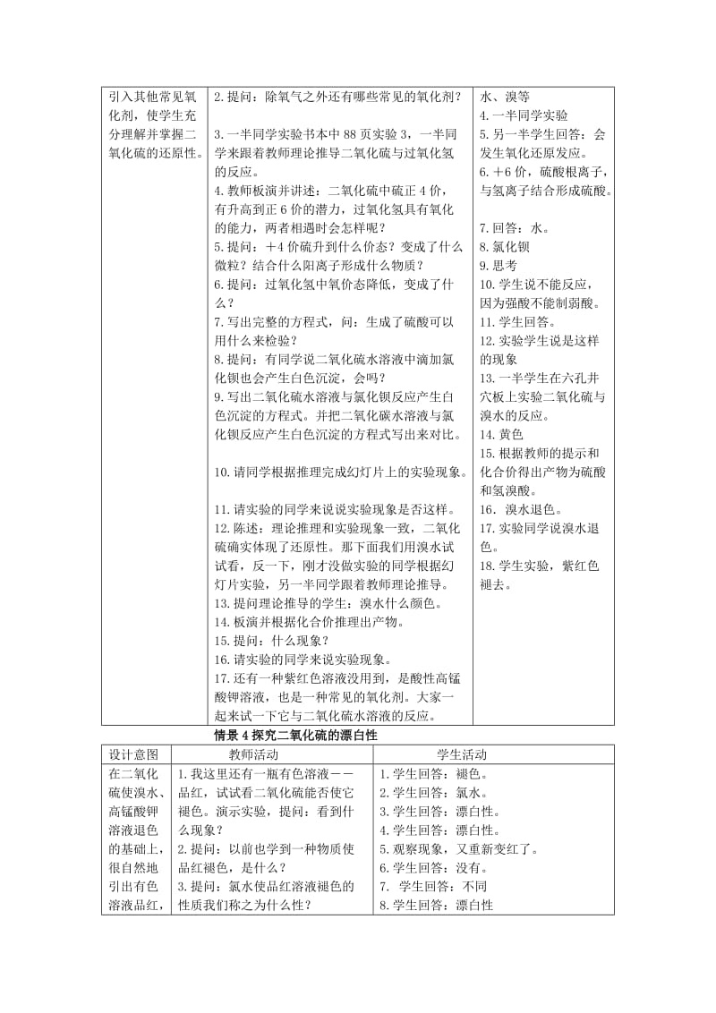 2019-2020年高中化学 专题4 硫、氮和可持续发展 第一单元 含硫化合物的性质和应用教案（5） 苏教版必修1.doc_第2页