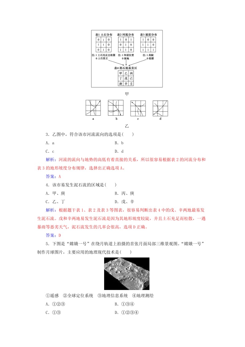 2019-2020年高中地理专题十地理信息技术的应用学业水平过关.doc_第2页