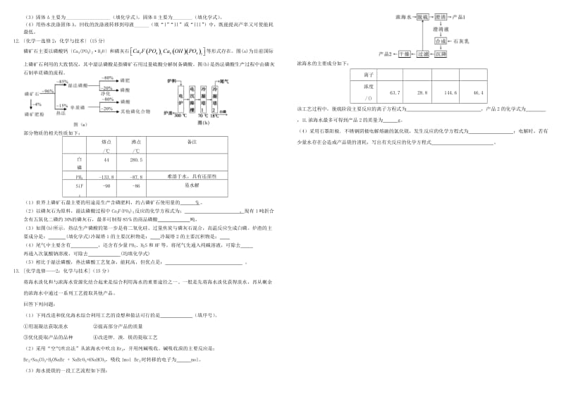 2019-2020年高考化学 专题限时训练 化学与技术.doc_第2页