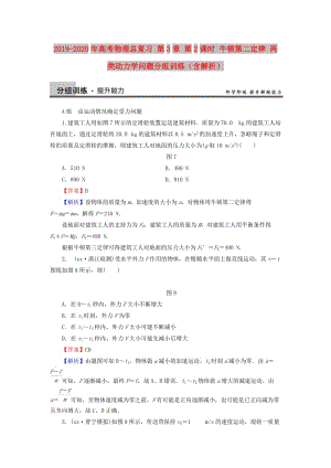 2019-2020年高考物理總復(fù)習(xí) 第3章 第2課時(shí) 牛頓第二定律 兩類動(dòng)力學(xué)問(wèn)題分組訓(xùn)練（含解析）.doc