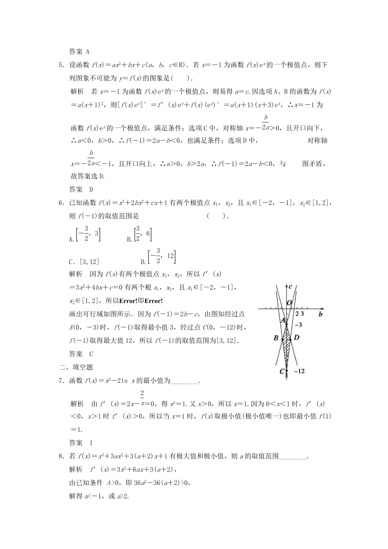 2019-2020年高考数学专题复习导练测 第三章 第3讲 导数的应用 理 新人教A版.doc_第2页