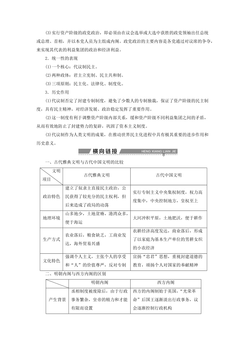 2019-2020年高考历史一轮复习 专题四 古代希腊、罗马的政治文明和近代西方的民主政治专题整合提升.doc_第2页