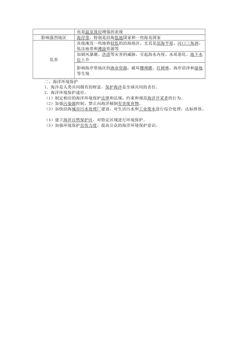 2019-2020年高中地理第六章人类与海洋协调发展第二节海洋环境问题与环境保护学案新人教版选修2.doc_第2页