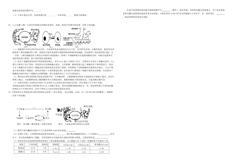 2019-2020年高三生物二轮复习 作业卷（二十三）人体的内环境与稳态（含解析）.doc_第3页