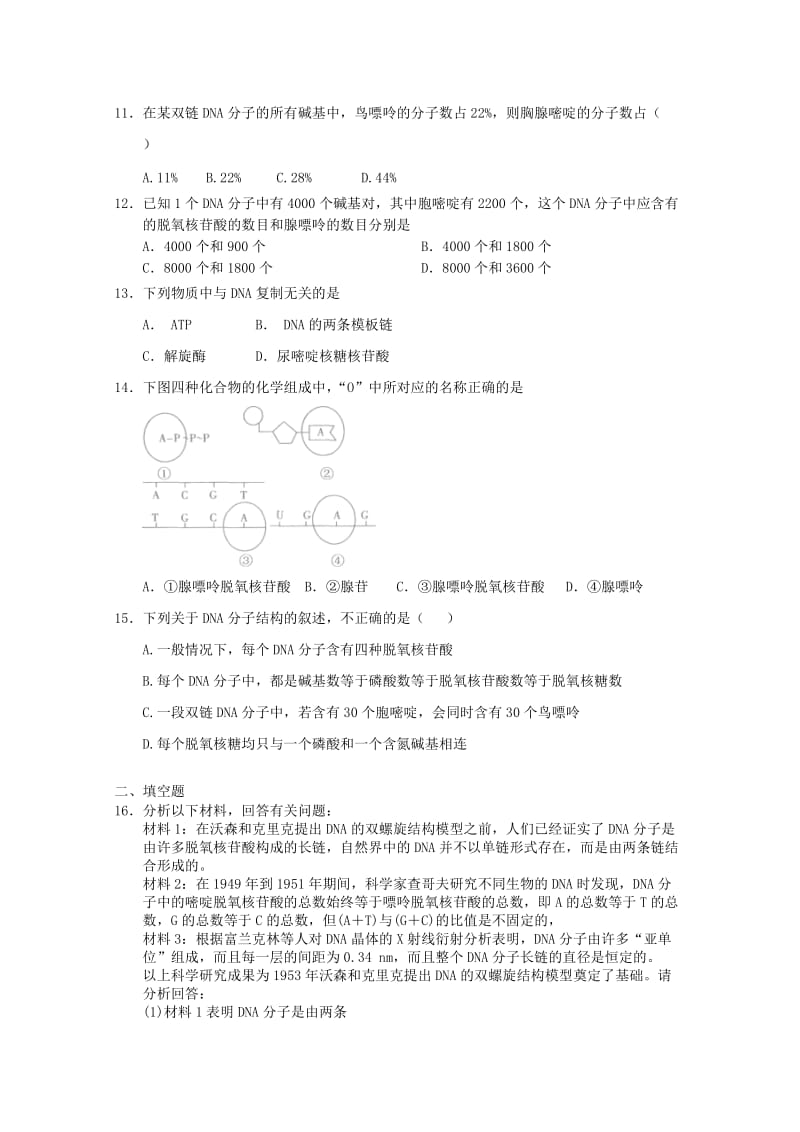 2019-2020年高一生物《遗传与进化》知识点习题演练（17）.doc_第2页