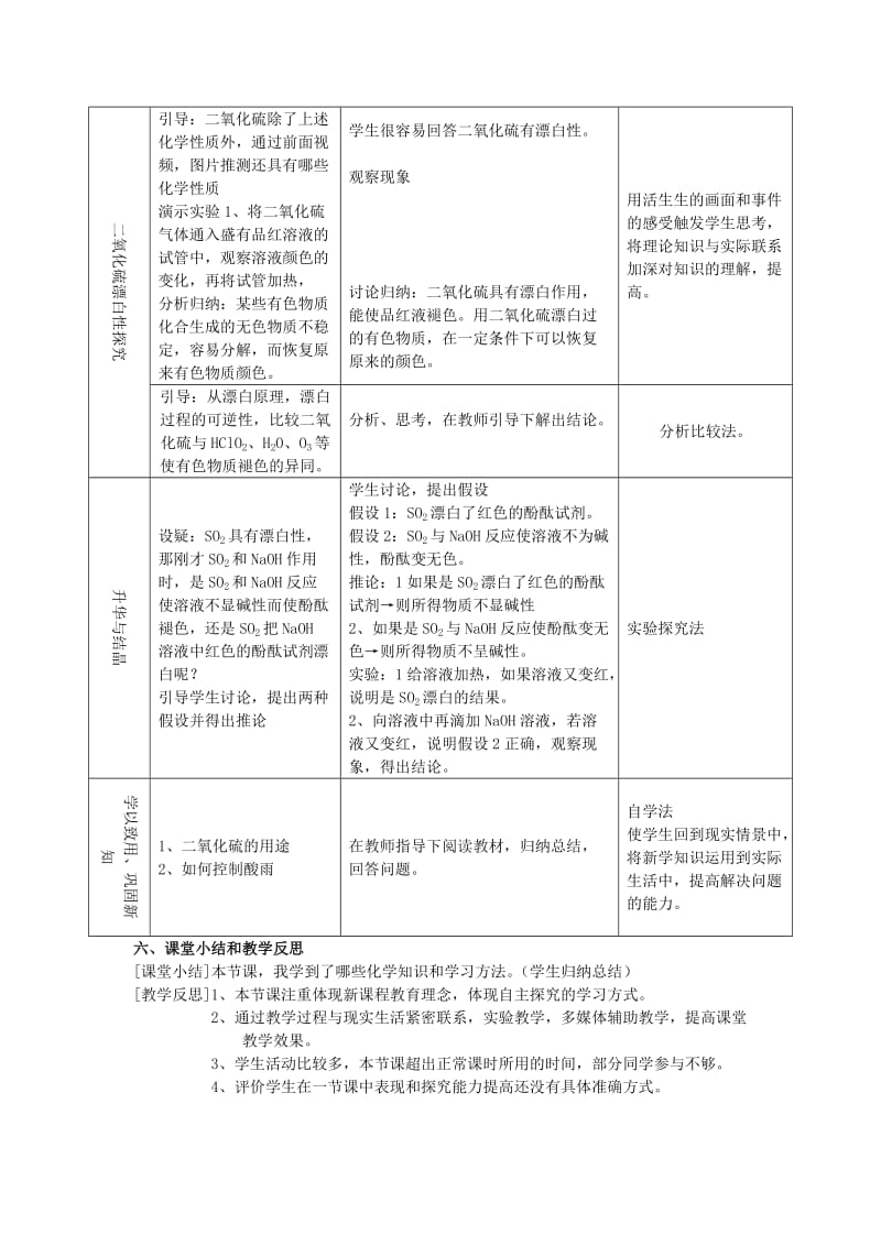 2019-2020年高中化学《二氧化硫》说课稿2 新人教版必修1.doc_第3页