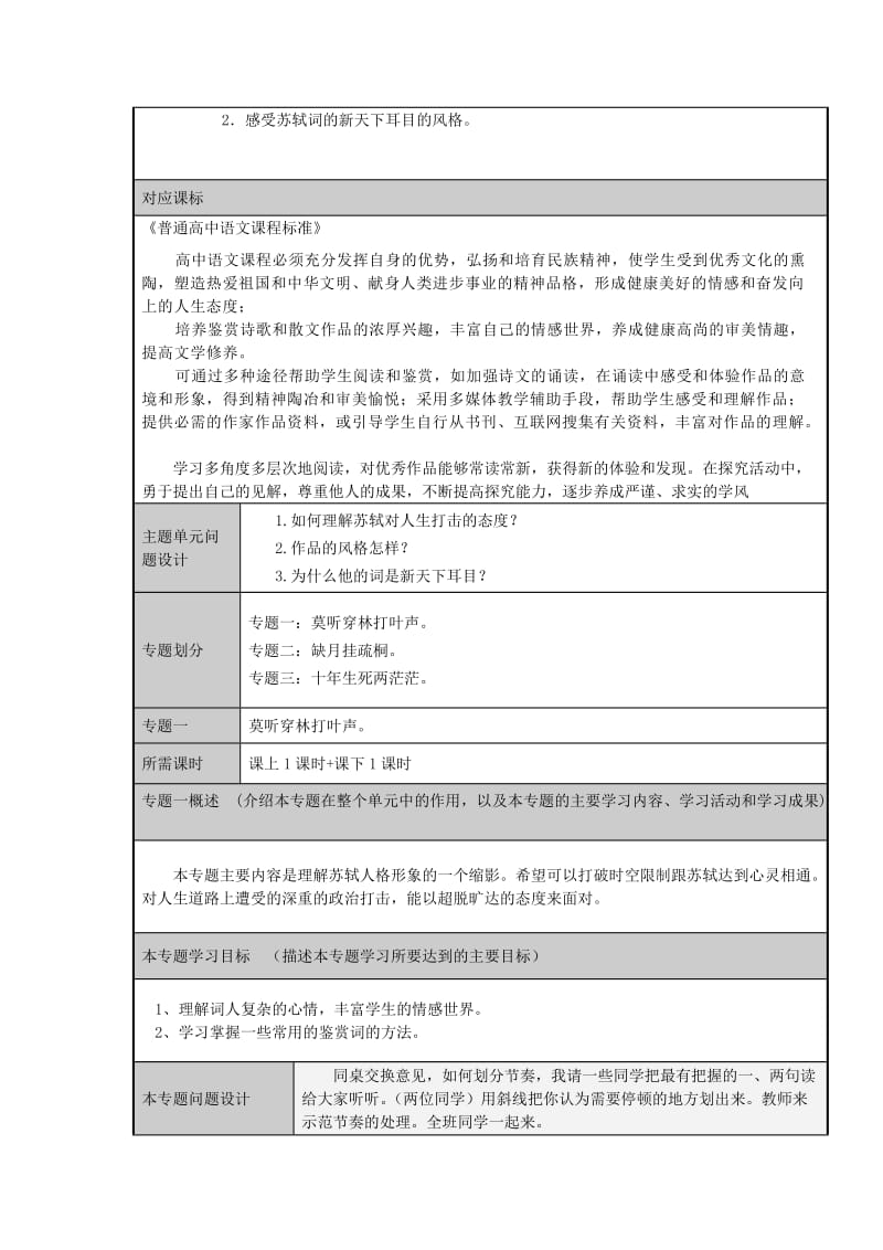 2019-2020年高中语文 第九专题 “新天下耳目”的东坡词 新天下耳目的苏轼 苏教选修《唐诗宋词选读》.doc_第2页