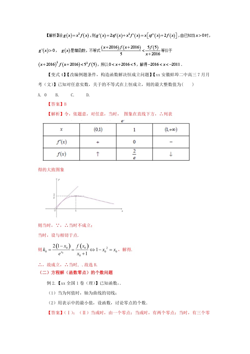 2019-2020年高考数学 考点14 利用导数解决综合问题试题解读与变式.doc_第3页