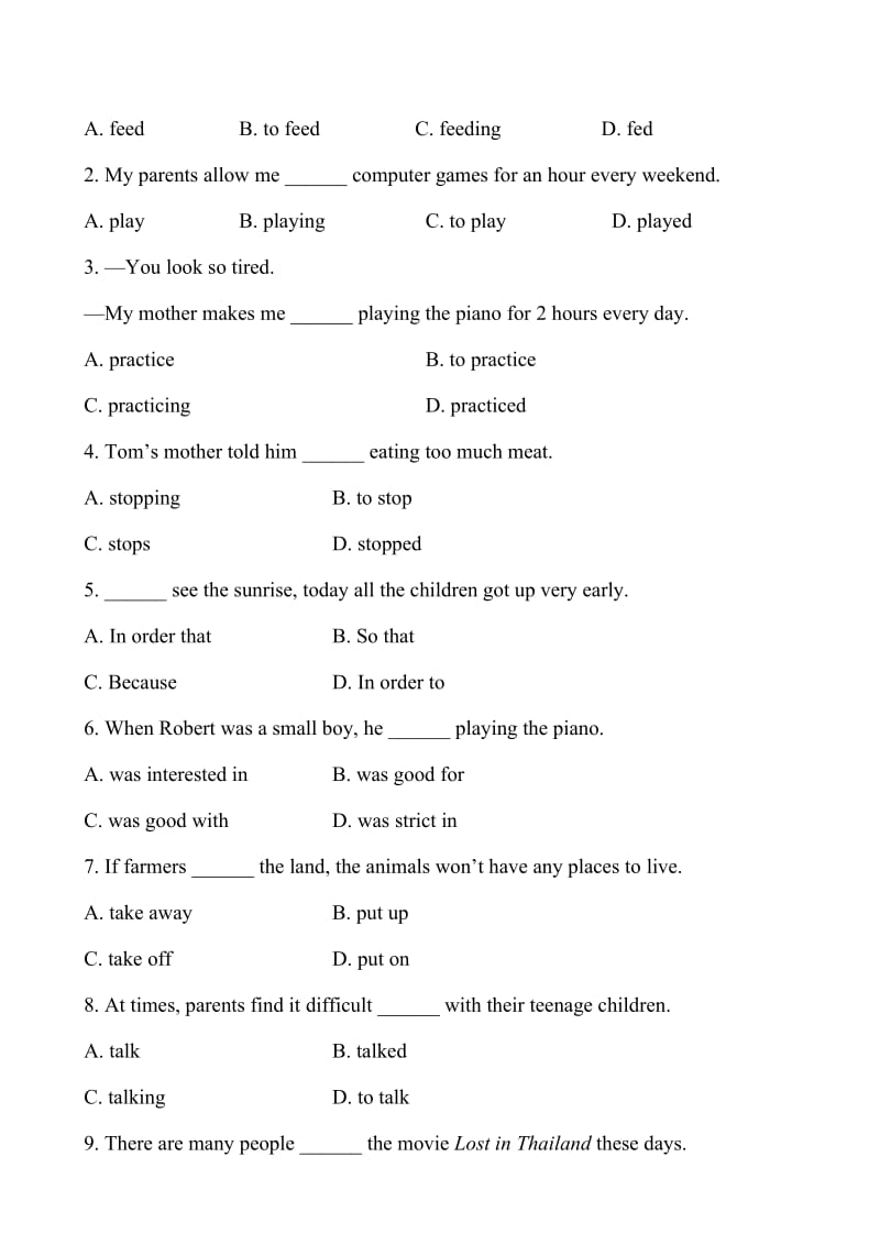 Module 6 Animals in dange模块综合测试题及答案解析.doc_第2页