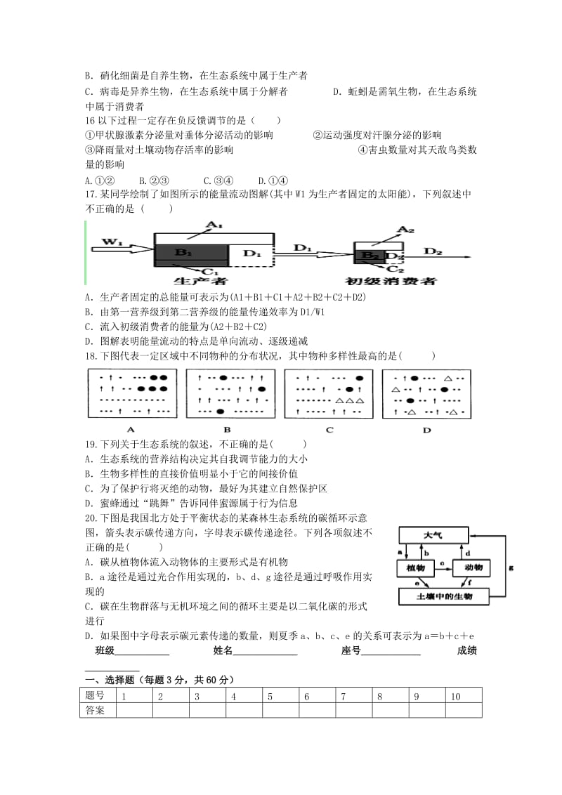 2019-2020年高二生物下学期周练试题.doc_第3页