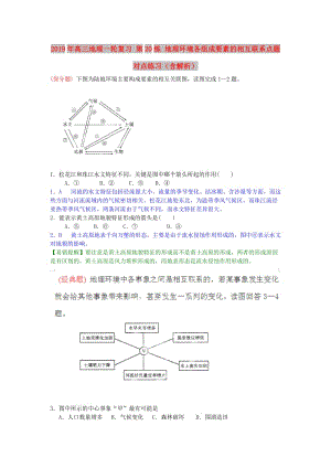 2019年高三地理一輪復(fù)習(xí) 第20練 地理環(huán)境各組成要素的相互聯(lián)系點(diǎn)題對(duì)點(diǎn)練習(xí)（含解析）.doc