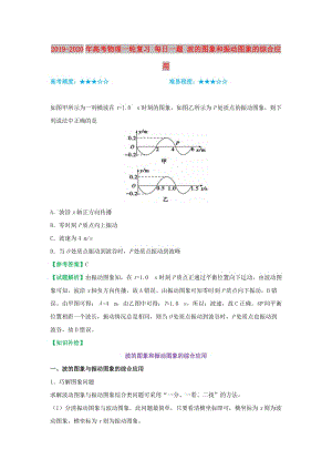 2019-2020年高考物理一輪復(fù)習(xí) 每日一題 波的圖象和振動(dòng)圖象的綜合應(yīng)用.doc