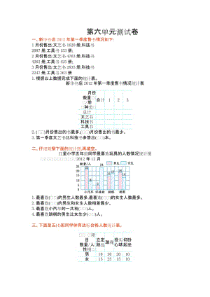 2016年蘇教版五年級(jí)數(shù)學(xué)上冊(cè)第六單元測(cè)試卷及答案.doc