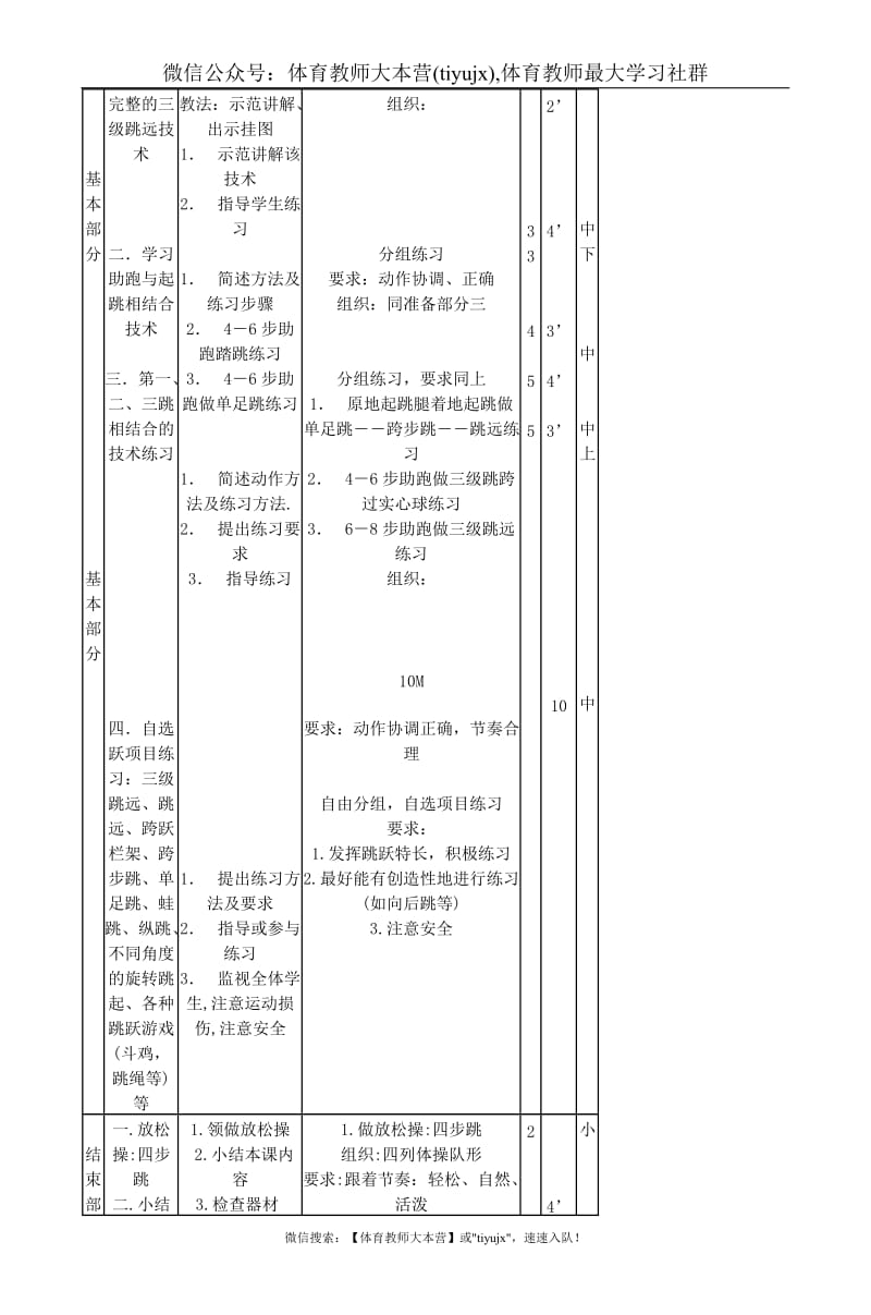 最新09学年第一学期温州中学高二体育课教案-2可编辑打印_第3页