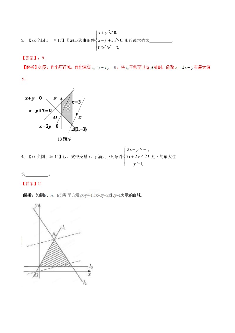 2019-2020年高考数学分项汇编 专题7 不等式（含解析）理.doc_第2页