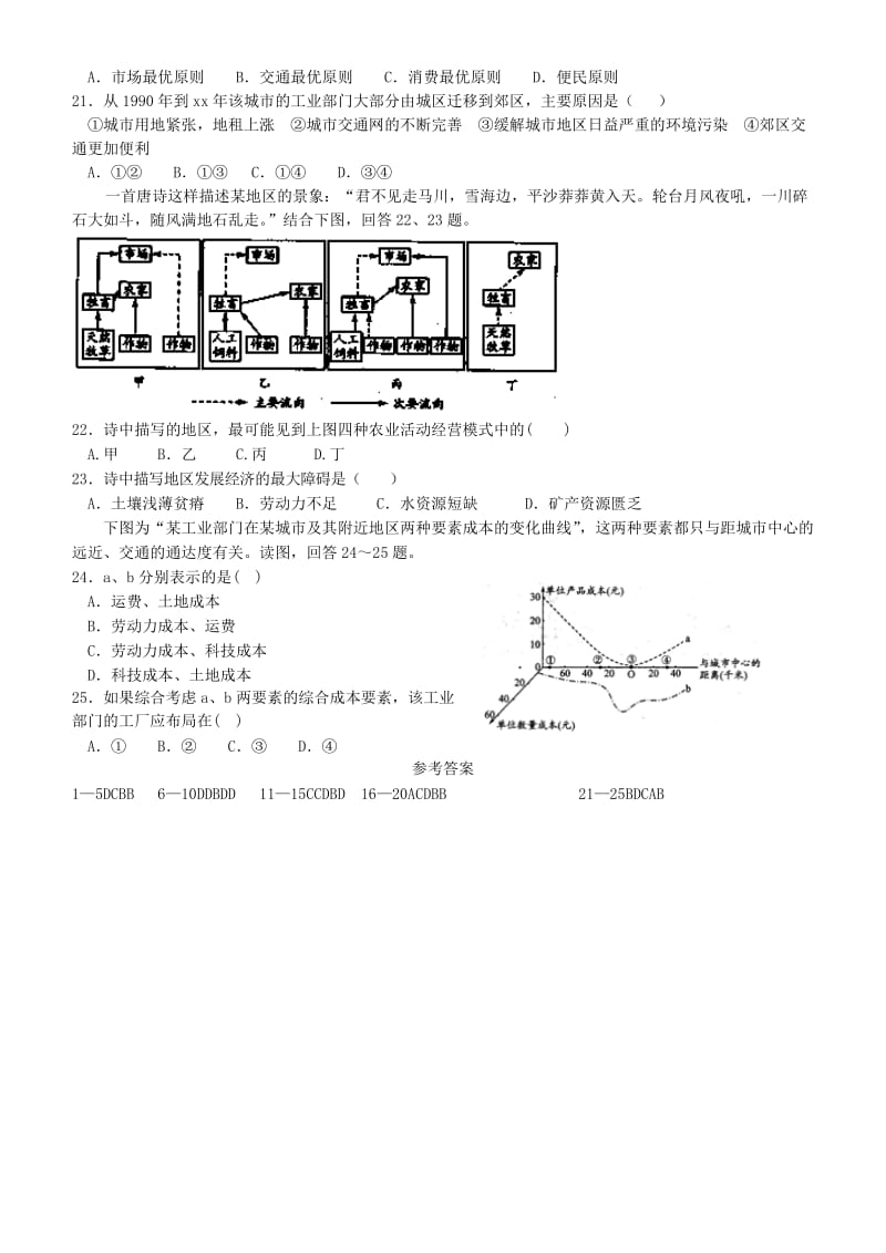 2019-2020年高考地理优题训练系列（21）.doc_第3页