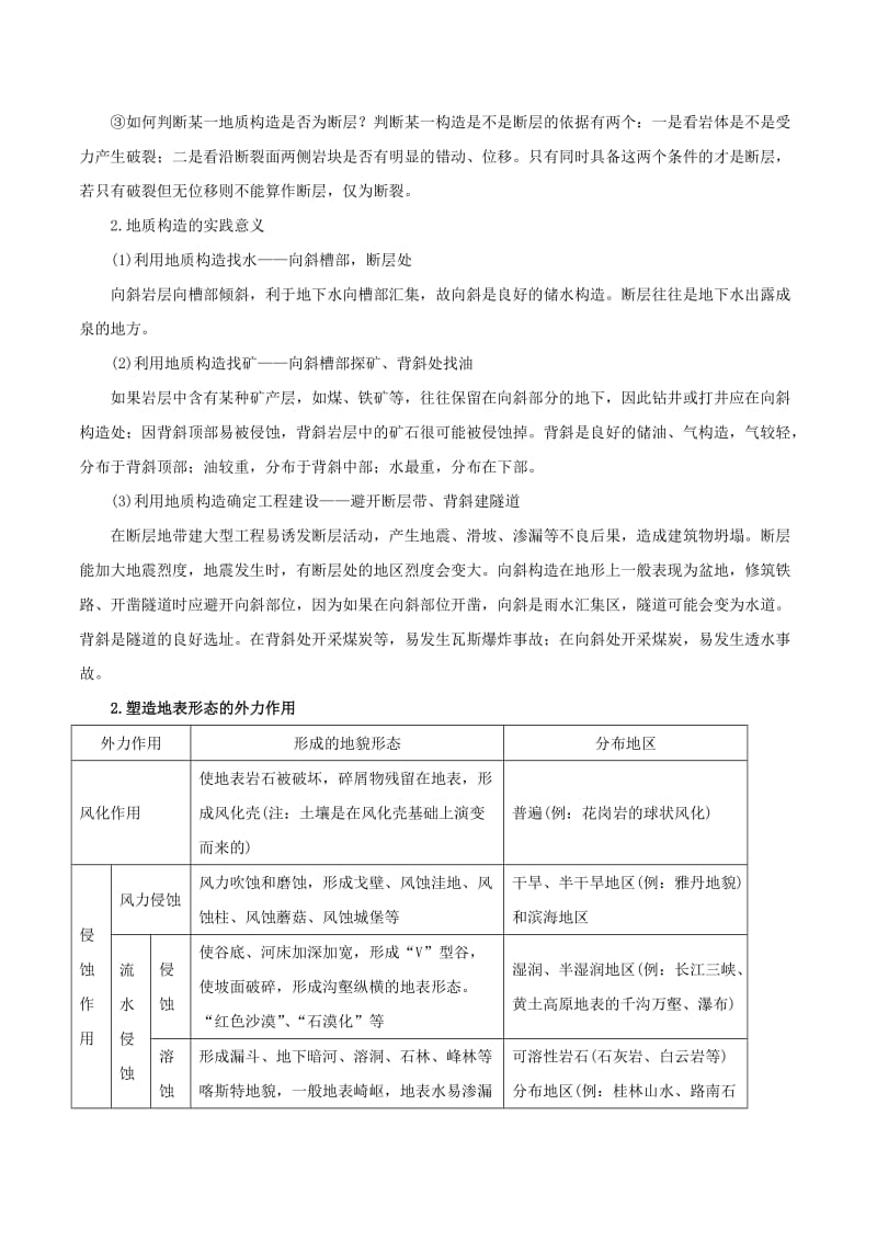 2019-2020年高考地理冲刺之考点感悟与命题预测 专题5.2 地质作用与板块学说（含解析）.doc_第2页