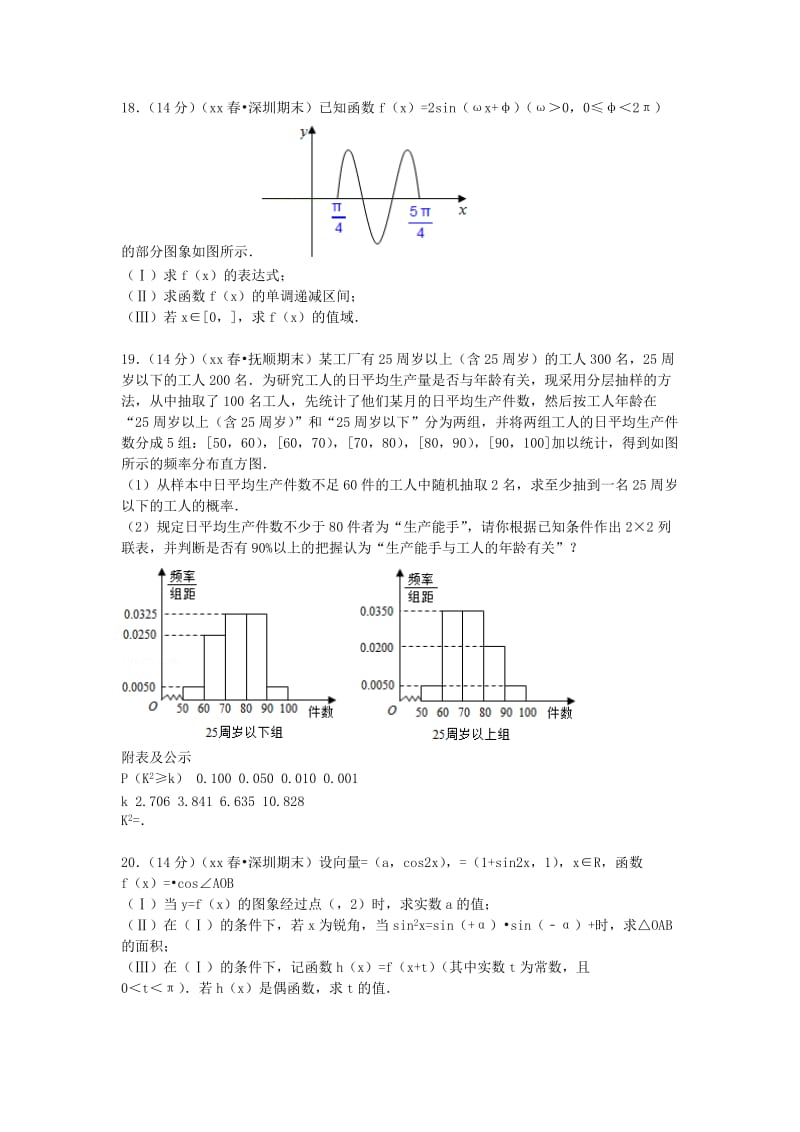 2019-2020年高一数学下学期期末考试试卷（含解析）.doc_第3页