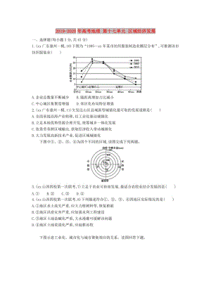 2019-2020年高考地理 第十七單元 區(qū)域經(jīng)濟發(fā)展.DOC