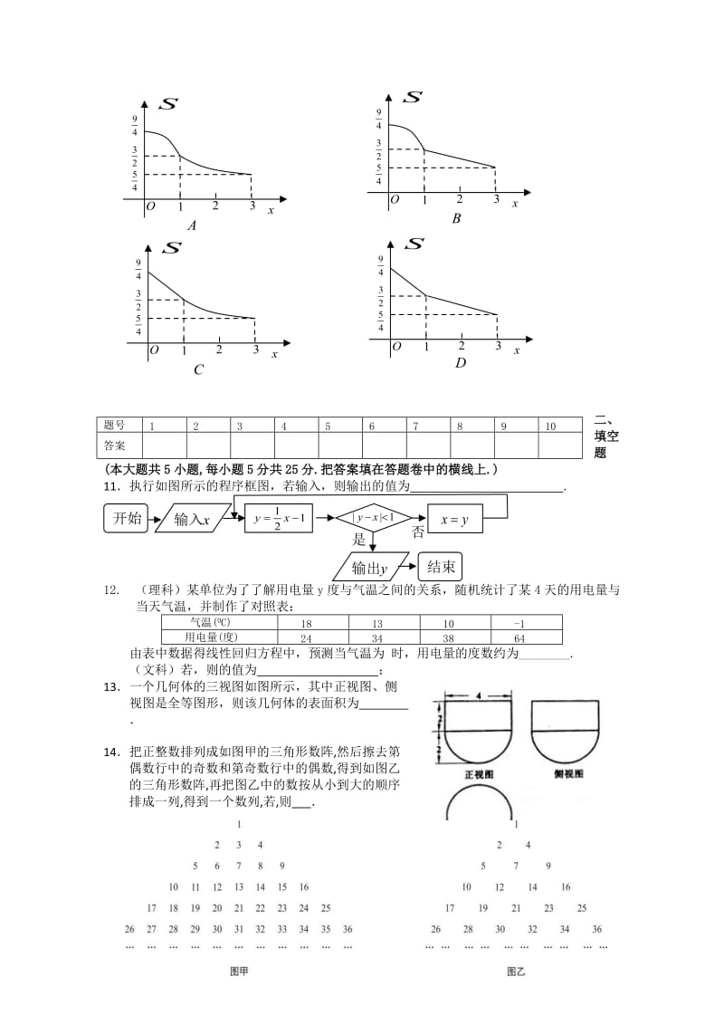 2019-2020年高三第二轮复习测数学（文理） 含答案.doc_第2页