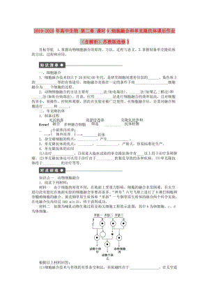 2019-2020年高中生物 第二章 課時9 細(xì)胞融合和單克隆抗體課后作業(yè)（含解析）蘇教版選修3.doc