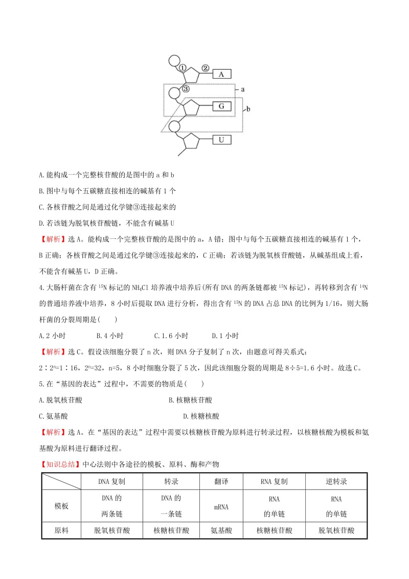 2019-2020年高三生物一轮复习 单元评估检测（六）（含解析）.doc_第2页