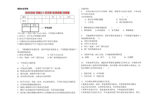 2019-2020年高二4月月考 化學試卷 含答案.doc