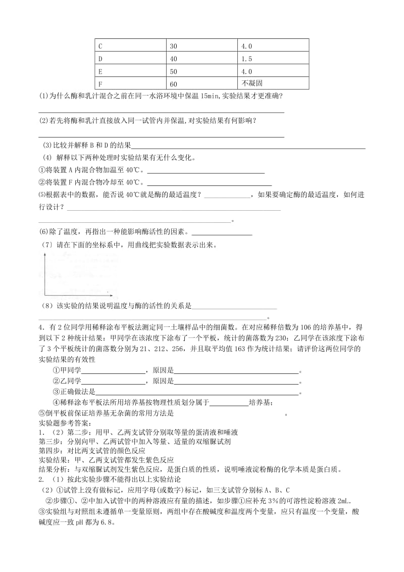 2019-2020年高中生物 实验题期末复习卷3 新人教版选修1.doc_第2页