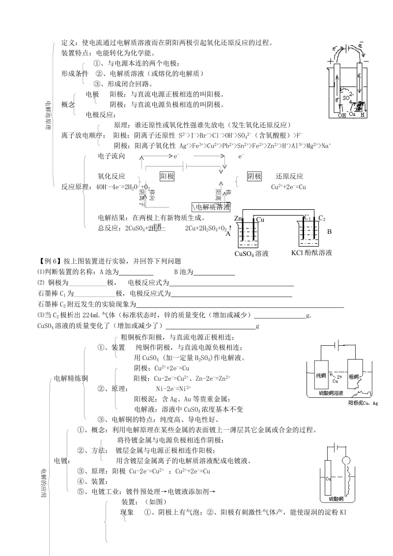 2019-2020年高考化学专题复习 电化学知识点练习.doc_第3页