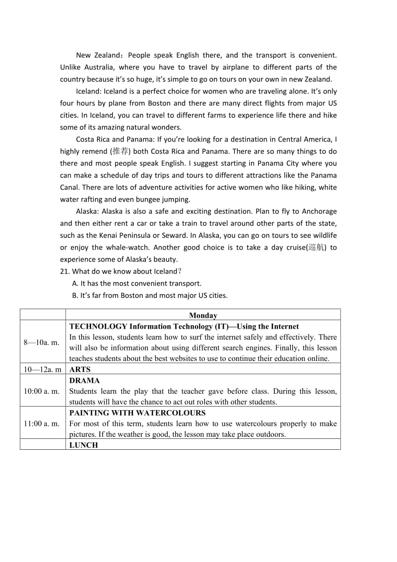 2019-2020年高二上学期月考（二）英语试题 含答案.doc_第3页