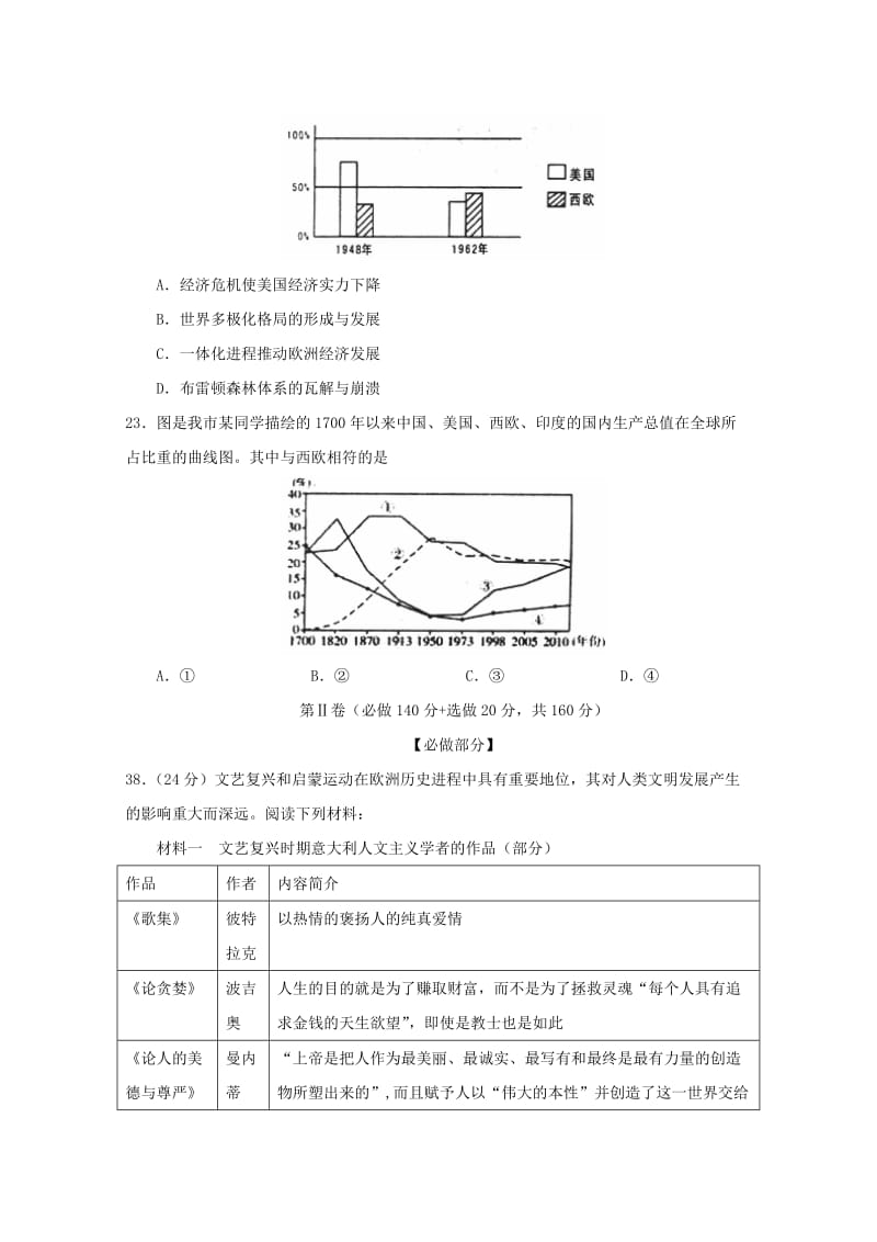 2019-2020年高三历史上学期12月质检试题.doc_第3页