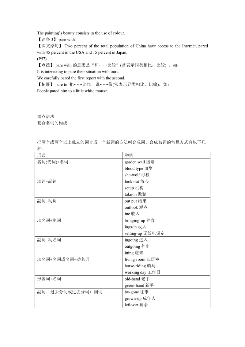 2019-2020年高中英语 Module 6 重点知识讲解 外研版必修1.doc_第3页