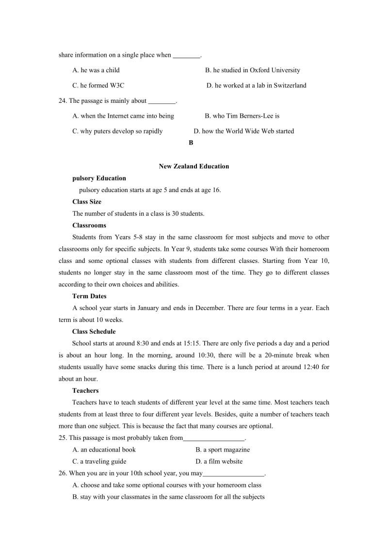 2019-2020年高二上学期英语周练五 含答案.doc_第2页