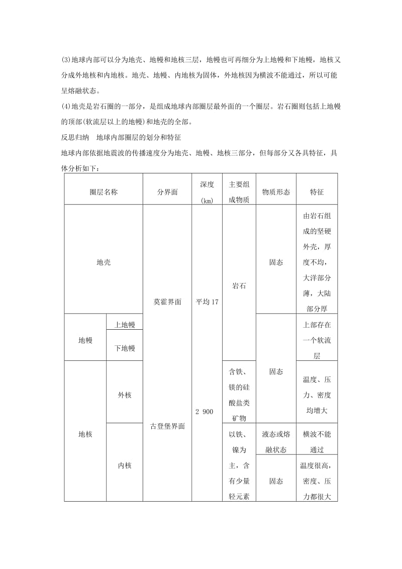 2019-2020年高中地理 第一章 第四节 地球的圈层结构课时作业 新人教版必修1.doc_第3页