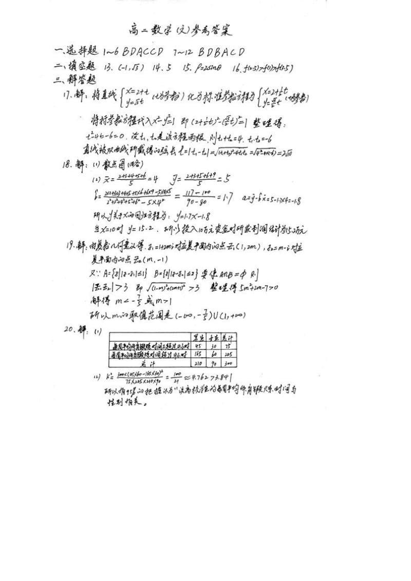 2019-2020年高二下学期模块学习终结性检测试卷数学（文）试题 含答案.doc_第3页