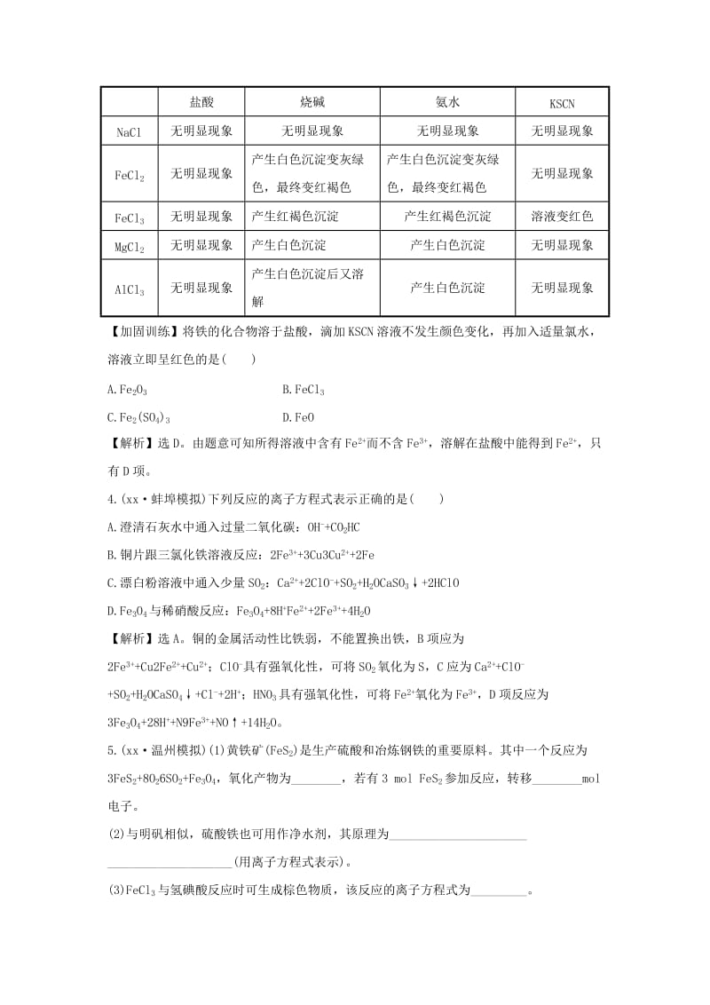 2019-2020年高考化学一轮复习跟踪检测（8）.doc_第2页