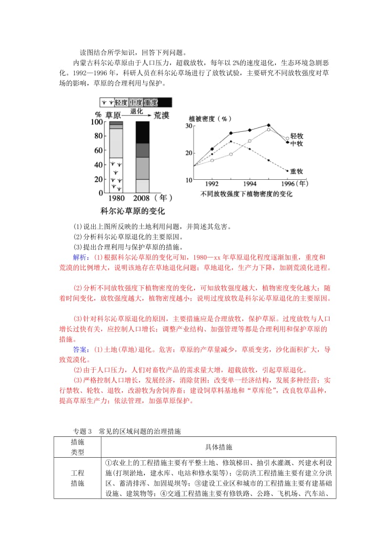 2019-2020年高中地理 第二章 区域生态环境建设章末复习总结 新人教版必修3.doc_第3页