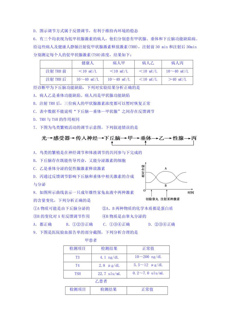 2019-2020年高三生物一轮复习培优练习（四十五） 含答案.doc_第2页