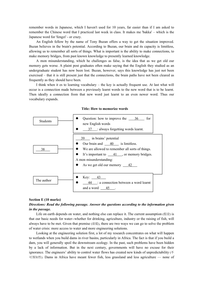 2019-2020年高三上学期第12周考英语试题 Word版含答案.doc_第3页