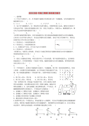 2019-2020年高二物理 洛倫茲力練習(xí).doc