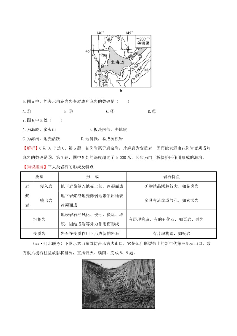 2019-2020年高考地理一轮专题复习 4.1营造地表形态的力量课时提升作业（十一）（含解析）.doc_第3页