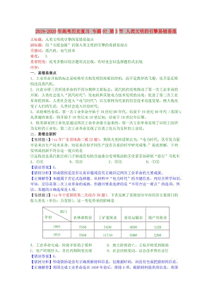 2019-2020年高考歷史復習 專題07 第3節(jié) 人類文明的引擎易錯易混.doc