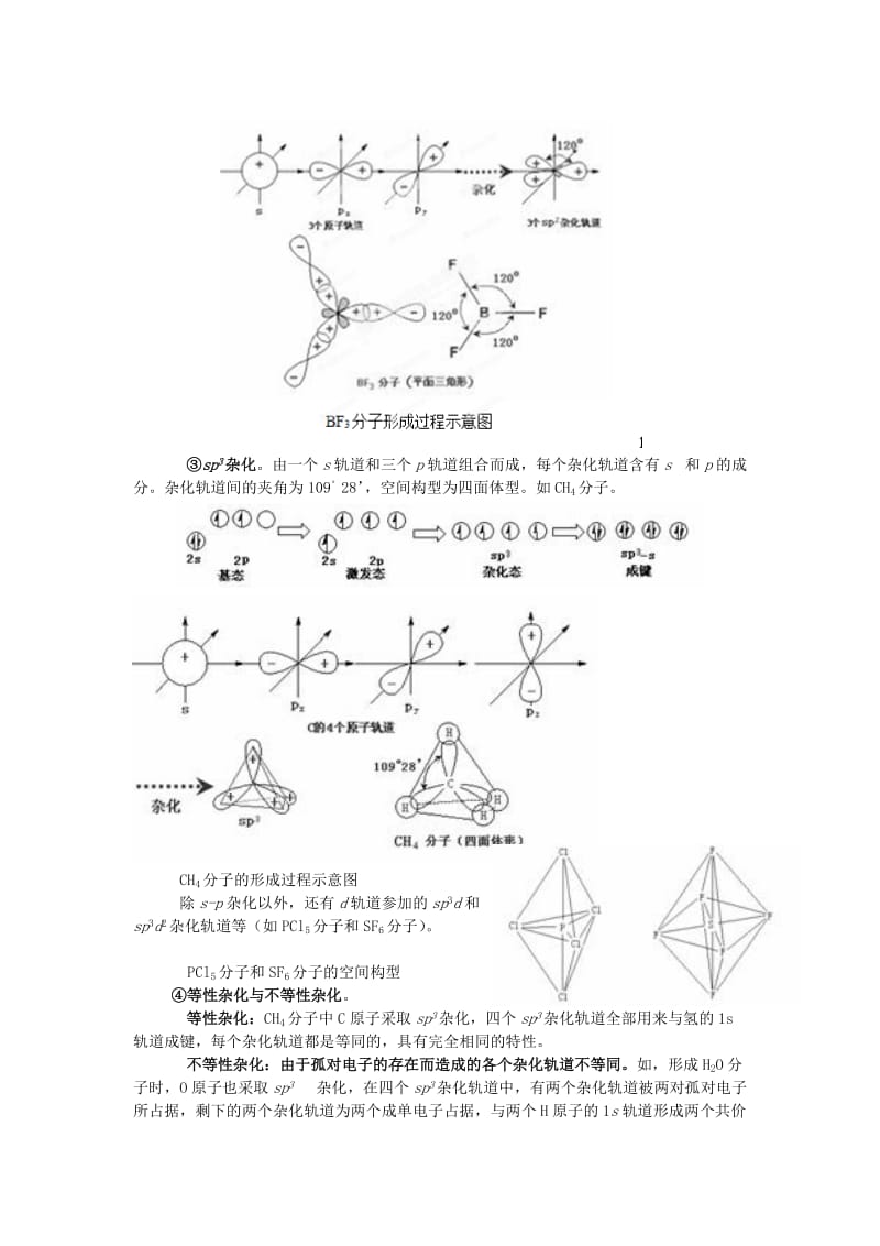 2019-2020年高中化学 课题15 杂化轨道理论竞赛讲义.doc_第2页