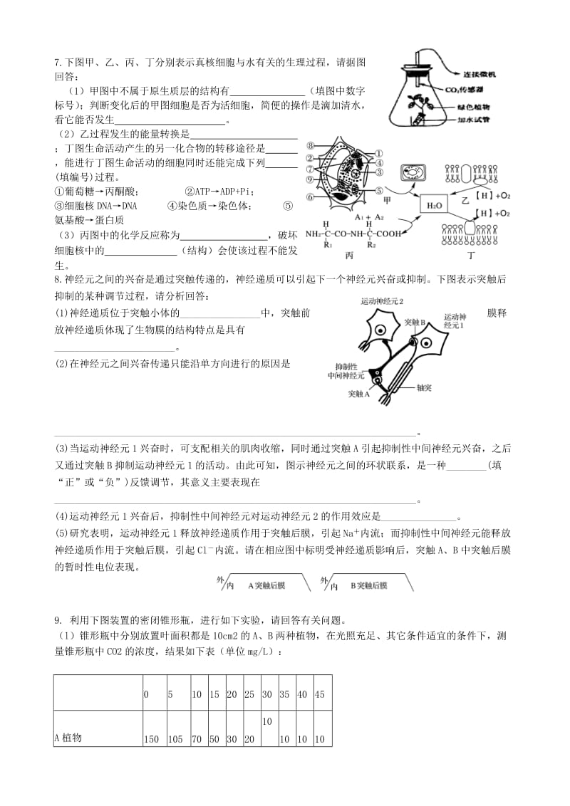 2019-2020年高一生物限时综合训练（2）.doc_第2页